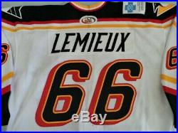 SP Mario Lemieux Game Worn Used Gamer Jersey WBS Penguins Signed LOA Pittsburgh