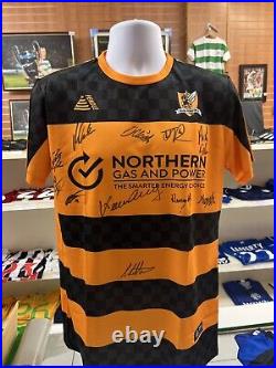 SQUAD SIGNED ALLOA ATHLETIC Official 22/23 HOME SHIRT WITH COA