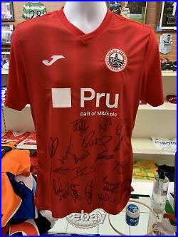 SQUAD SIGNED STIRLING ALBION Official 22/23 HOME SHIRT WITH COA
