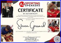 STEVEN GERRARD hand signed Liverpool 2005 no. 8 framed shirt YNWA RARE