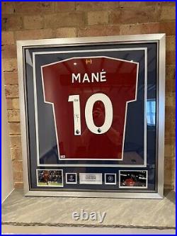 Sadio Mane Framed Liverpool Shirt Official Ucl Licensed Collection