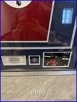 Sadio Mane Framed Liverpool Shirt Official Ucl Licensed Collection