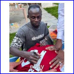 Sadio Mane Signed Liverpool 2019-20 Football Shirt. Damaged B