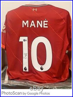 Sadio Mané Signed Liverpool Shirt Superb Signature £149