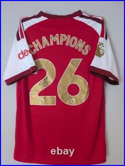 Saka Signed Arsenal 26 Champions Shirt Printed Autograph