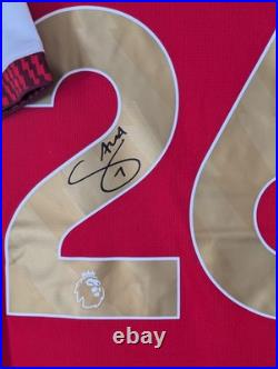 Saka Signed Arsenal 26 Champions Shirt Printed Autograph
