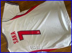 Saka Signed England Home Shirt With COA Included