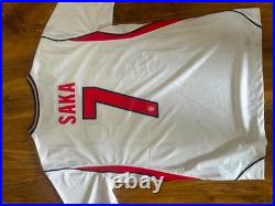 Saka Signed England Home Shirt With COA Included