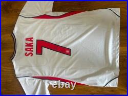 Saka Signed England Home Shirt With COA Included