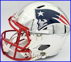 Sale! Mac Jones Autographed Patriots Chrome Full Size Replica Helmet Beckett