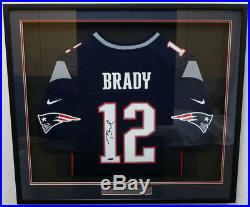 Sale! Patriots Tom Brady Autographed Signed Framed Blue Nike Jersey Tristar