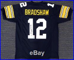Sale! Pittsburgh Steelers Terry Bradshaw Autographed Signed Black Jersey Beckett