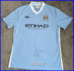 Samir Nasri #8 Hand Signed 2011/12 Manchester City Football Shirt with COA