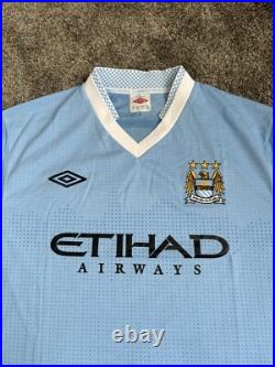 Samir Nasri #8 Hand Signed 2011/12 Manchester City Football Shirt with COA