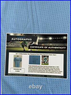 Samir Nasri #8 Hand Signed 2011/12 Manchester City Football Shirt with COA