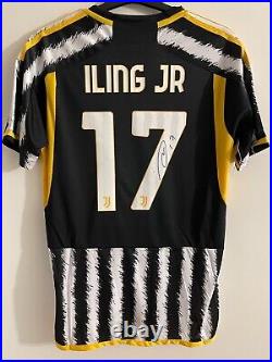 Samuel Iling Junior hand signed Juventus 23 24 home shirt jersey photo proof 2