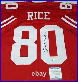 San Francisco 49ers Jerry Rice Signed Custom Jersey Jsa Coa