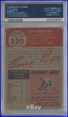Satchel Paige Psa/dna Gem Mint 10 1953 Topps Signed Card #220 Certified, Rare
