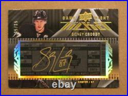Scarce 2009-10 Ud Black Sidney Crosby Auto Signed Card 35/35 Penguins Rare