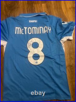 Scott Mctominay Signed Napoli Home Shirt With COA attached