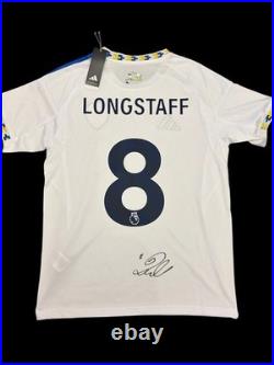 Sean Longstaff Hand Signed Leeds 25/26 Home Shirt