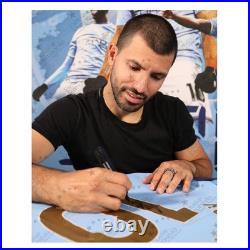 Sergio Aguero Signed Manchester City Legends Collectors Box Set