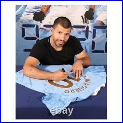 Sergio Aguero Signed Manchester City Legends Collectors Box Set