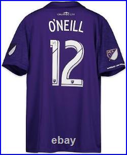 Shane O'Neill Orlando City SC Signed Match-Used Purple #12 Jersey 2018 Season