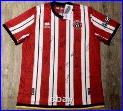Sheffield United 2024/2025 Squad Signed Shirt with COA