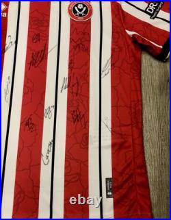 Sheffield United 2024/2025 Squad Signed Shirt with COA