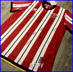 Sheffield United 2024/2025 Squad Signed Shirt with COA