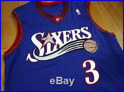 Signed 1999-00 Champion 76ers Allen Iverson Game Worn Jersey Used Sixers