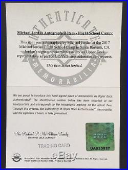 Signed 1999/00 Upper Deck Michael Jordan Shoetime Game Used Shoe Bulls Auto Uda