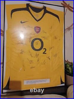 Signed 2005 Arsenal Shirt (Henry, RVP, Fabregas)