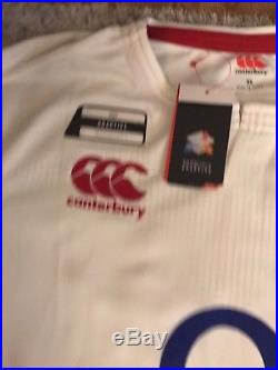 Signed 2016/17 England Rugby Shirt + Signed 2015 England World Cup Shirt