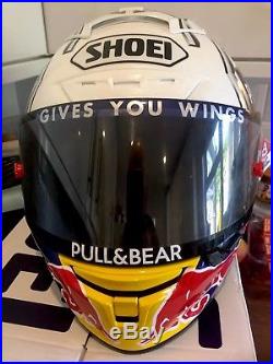 Signed 2017 Marc Marquez Shoei X-spirit 3 Hand Painted Helmet. Stunning