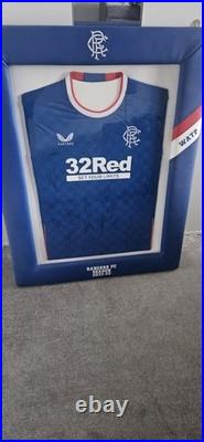 Signed And Framed Rangers Top From Season 2022-23