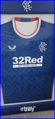 Signed And Framed Rangers Top From Season 2022-23