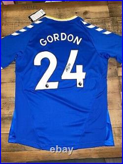 Signed Anthony Gordon Everton 21/22 Home Shirt Proof