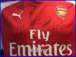 Signed Arsenal FA Cup Winners Shirt 2015