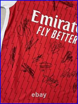 Signed Arsenal Squad Shirt 23/24+ COA