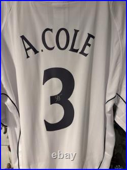 Signed Ashley Cole England Shirt With Coa