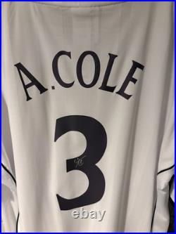 Signed Ashley Cole England Shirt With Coa