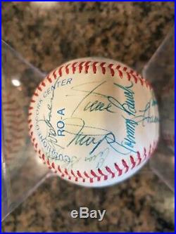 Signed Auto Baseball Mickey Mantle, Joe DiMaggio, Mays, Musial, Rose, Banks JSA