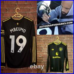 Signed Bryan Mbeumo Manchester United Player Version 3rd Shirt With PROOF & COA