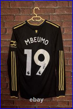 Signed Bryan Mbeumo Manchester United Player Version 3rd Shirt With PROOF & COA