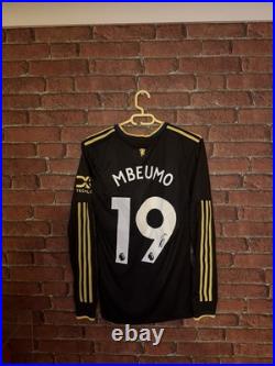 Signed Bryan Mbeumo Manchester United Player Version 3rd Shirt With PROOF & COA