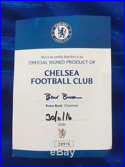 Signed Chelsea Football Shirt 2016 certificate of authenticity ChelseaFC 14 sign