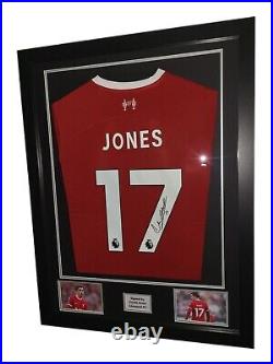 Signed Curtis Jones Liverpool FC 23/24 Home Framed Shirt with COA