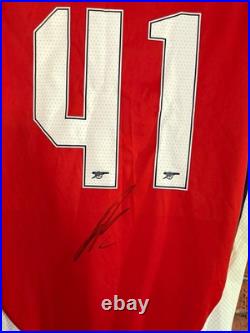Signed Declan Rice Arsenal FC 2024/25 Autographed Home Shirt with COA & Proof